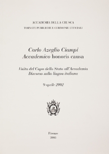Carlo Azeglio Ciampi Accademico honoris causa