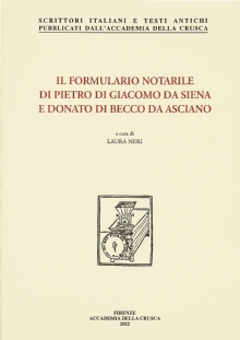 Il formulario notarile di Pietro di Giacomo da Siena e Donato di Becco da Asciano